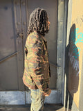 Men's Camron Camo Cotton & Leather Jacket