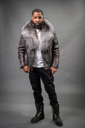 Men's Jay Biker Copper With Full Fox Fur Collar [Silver Fox]