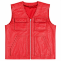 Men's Leather Brooklyn Vest [Slim-Cut]