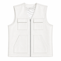 Men's Leather Brooklyn Vest [Slim-Cut]