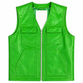 Men's Leather Brooklyn Vest [Slim-Cut]