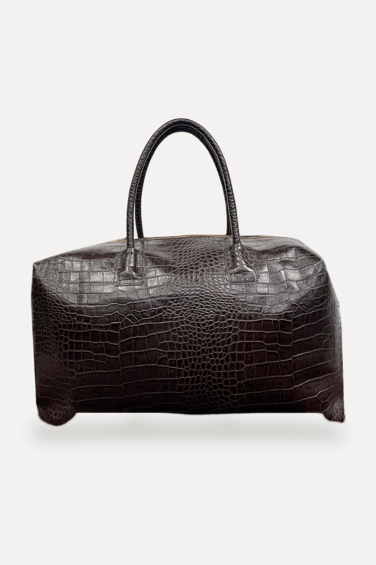 Chocolate Brown Bowler Bag