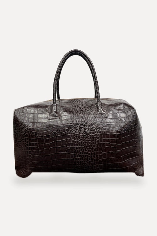 Chocolate Brown Bowler Bag