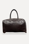 Chocolate Brown Bowler Bag