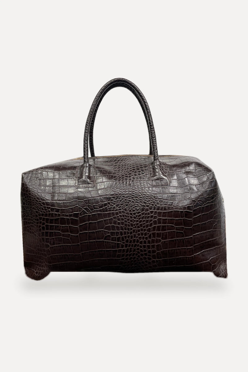 Chocolate Brown Bowler Bag