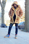 Mens 3/4 Marlboro Shearling