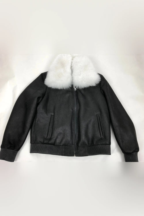 Men's Shearling Baseball Jacket