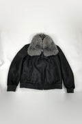 Mens Shearling Baseball Jacket