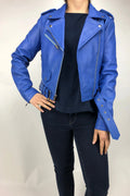 Women's Classic Biker Royal Blue [ SLIM FIT]