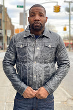 Men's Dylan Distressed Jacket [Moon Rock]