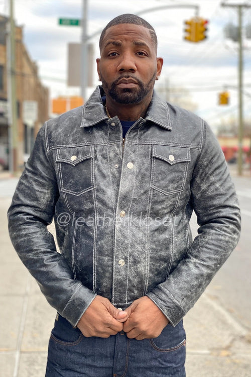 Men's Dylan Distressed Jacket [Moon Rock]