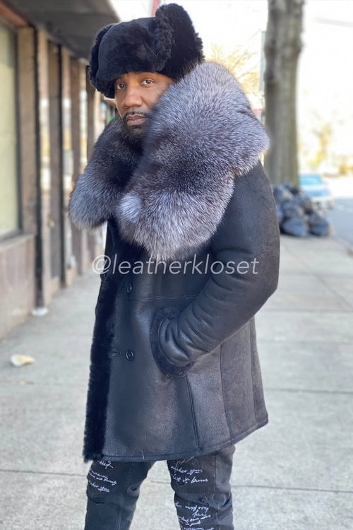 Men's GOT Shearling With Fox Collar & Hat