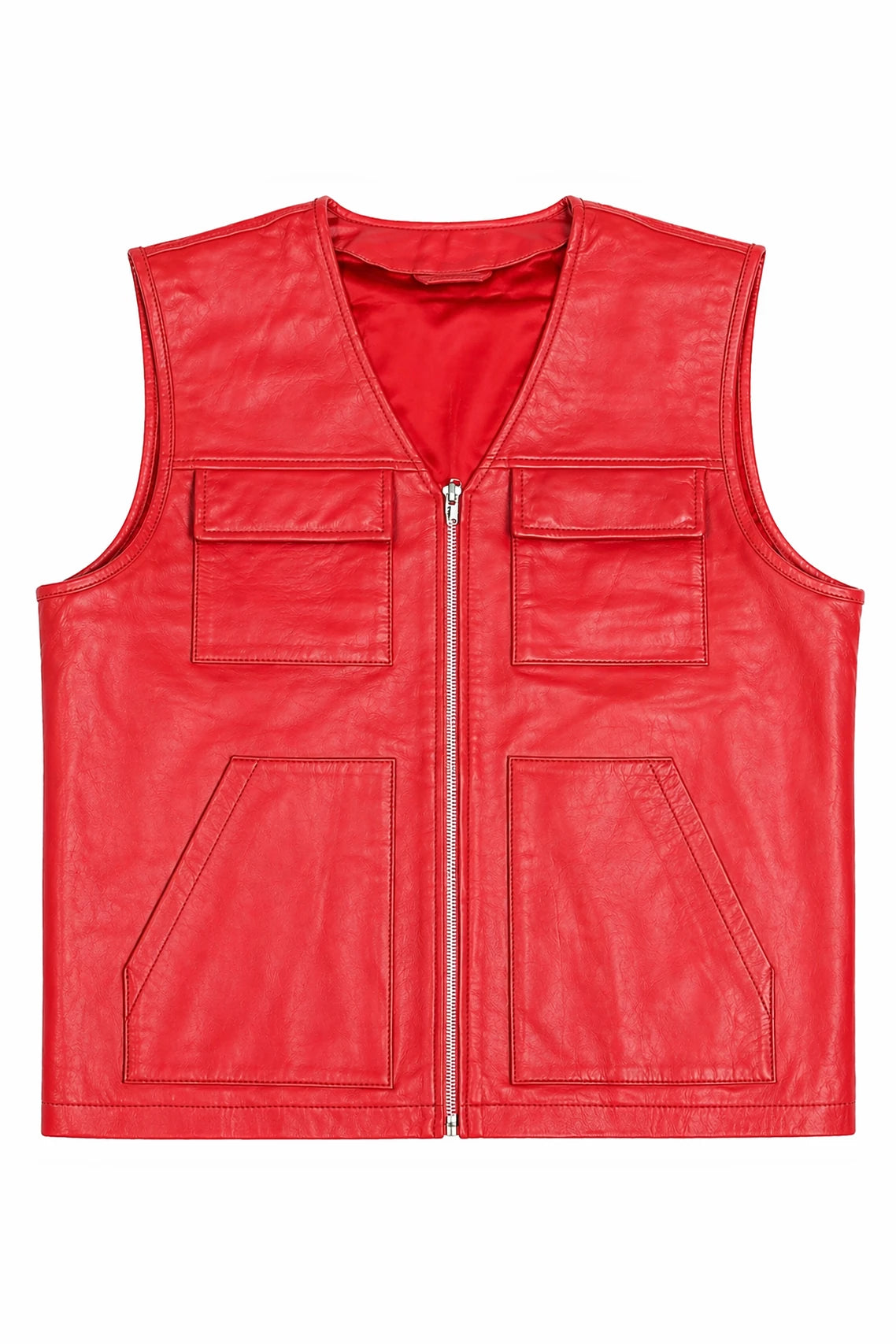 Men's Leather Brooklyn Vest [Slim-Cut]