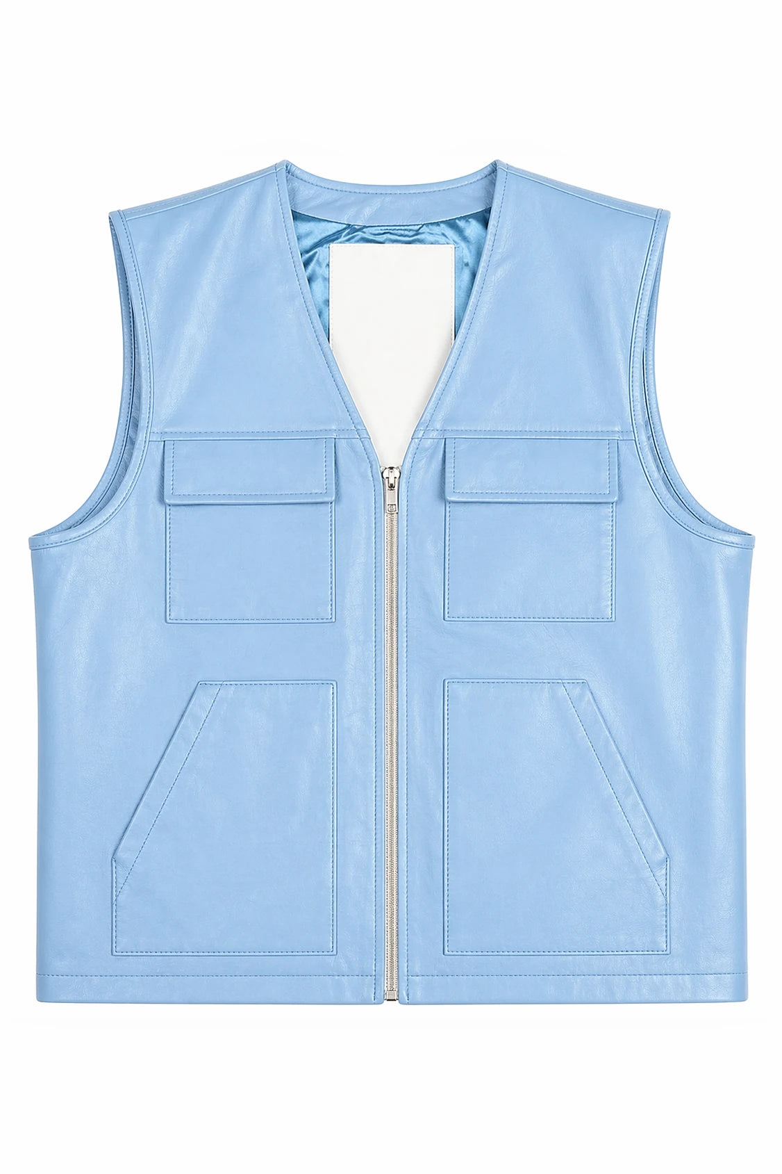 Men's Leather Brooklyn Vest [Slim-Cut]
