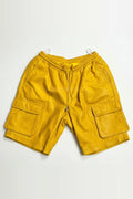 Men's Leather Cargo Shorts