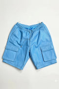 Men's Leather Cargo Shorts