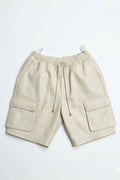 Men's Leather Cargo Shorts