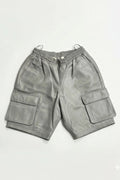 Men's Leather Cargo Shorts