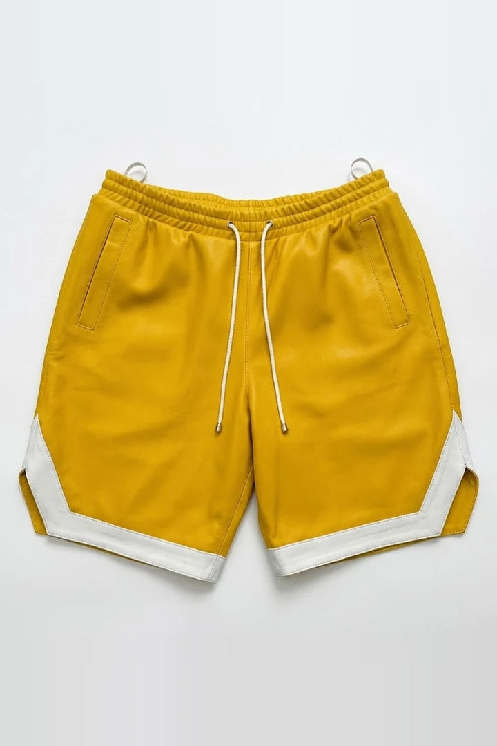 Men's Leather Shorts