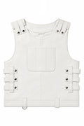 Men's Leather Vegas Vest [White]