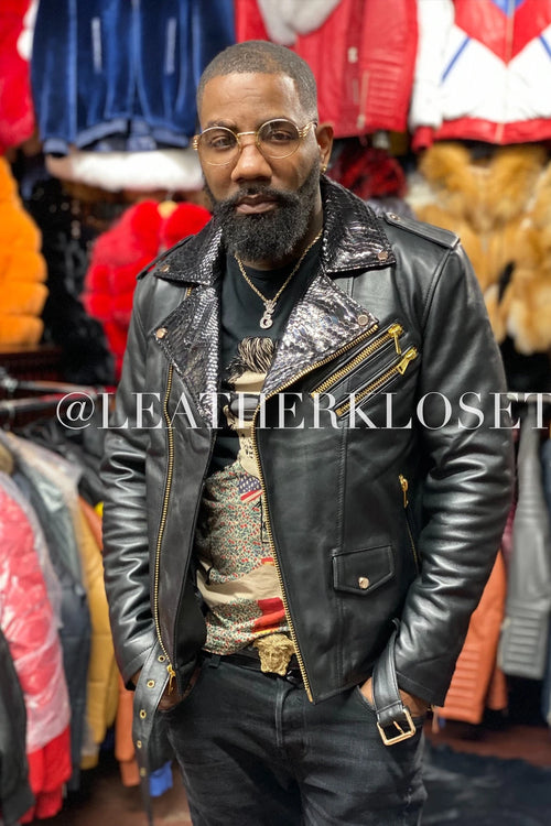 Men's Luke Classic Biker Jacket [Black]