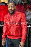 Men's Meek Bomber Jacket Red