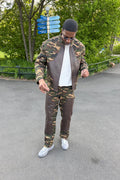 Men's Moto Set — Cotton Twill & Leather