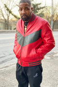 Men's V Baseball Jacket Christmas Colorway