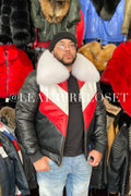 V-Bomber With Premium Fox Collar [Chicago Bulls]