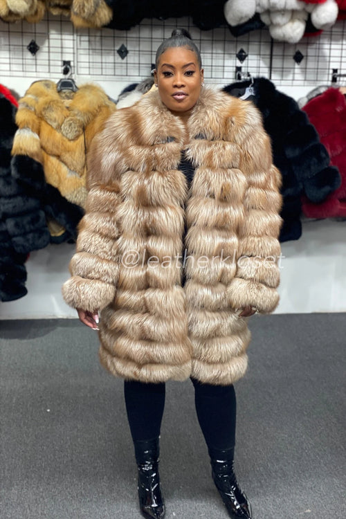 Women's Carrie Crystal Fox Jacket