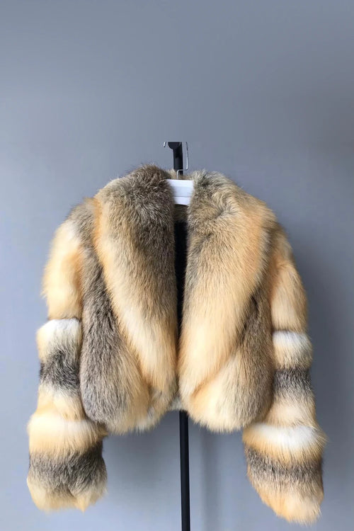 Women's Charlotte Crop Fox Bomber