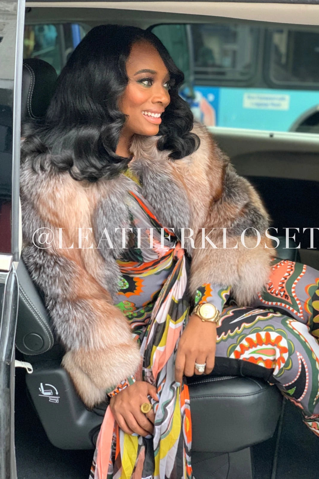 Women's Yandy Crystal Fox Bomber Jacket