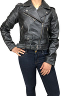 Women's Classic Biker Black [SLIM FIT]