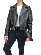 Women's Classic Biker Black [SLIM FIT]