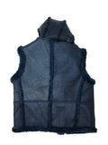 Mens Shearling Vest With Fox