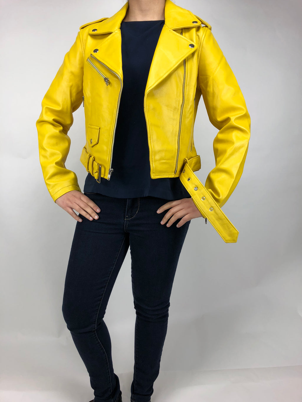 Women's Classic Biker Yellow [ SLIM FIT ]
