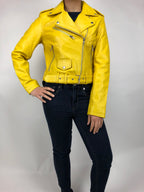 Women's Classic Biker Yellow [ SLIM FIT ]
