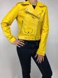 Women's Classic Biker Yellow [ SLIM FIT ]