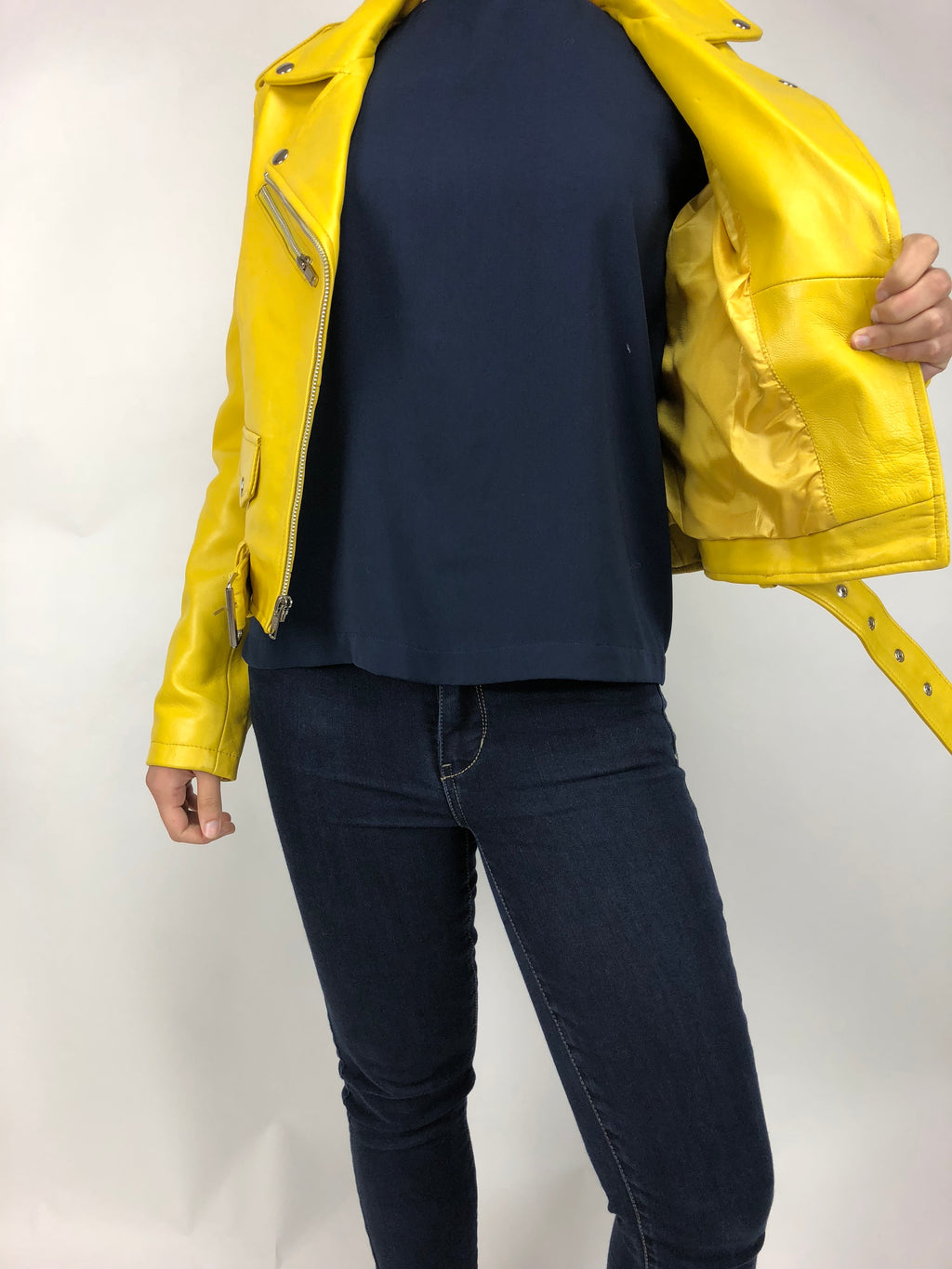 Women's Classic Biker Yellow [ SLIM FIT ]