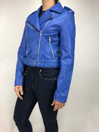 Women's Classic Biker Royal Blue [ SLIM FIT]