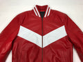 Men's V-Bomber Baseball Jacket [Red/White]