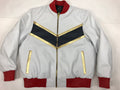 Men's V-Bomber Baseball Jacket [Gold/White/Navy]