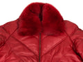 Men's V-Bomber Red Premium Red Fox Collar
