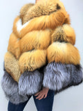 Women's Fox Fur Poncho