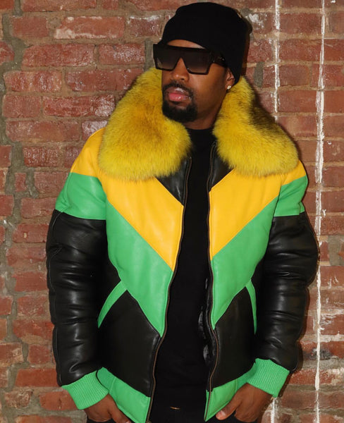 V-Bomber Jamaica With Premium Fur Collar – LeatherKloset