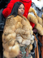 Women's Gold Fox Bomber Jacket