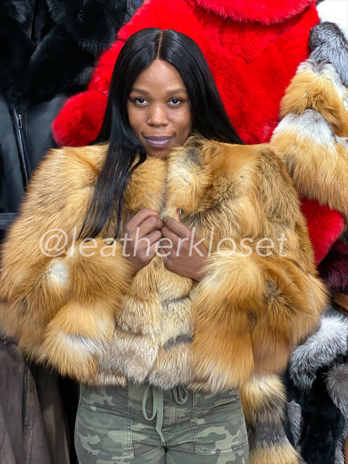 Women's Gold Fox Bomber Jacket