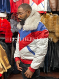 V-Bomber With Premium Fox Collar [Philly 76ers]
