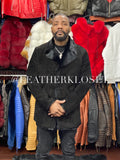 Men's Suede With Full Fur Lining Coat