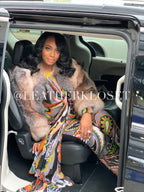 Women's Yandy Crystal Fox Bomber Jacket